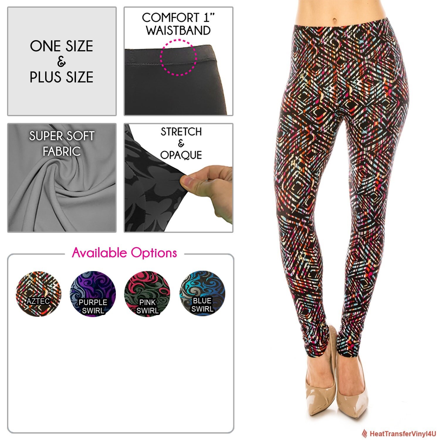 Multi-color Patterned Leggings for 