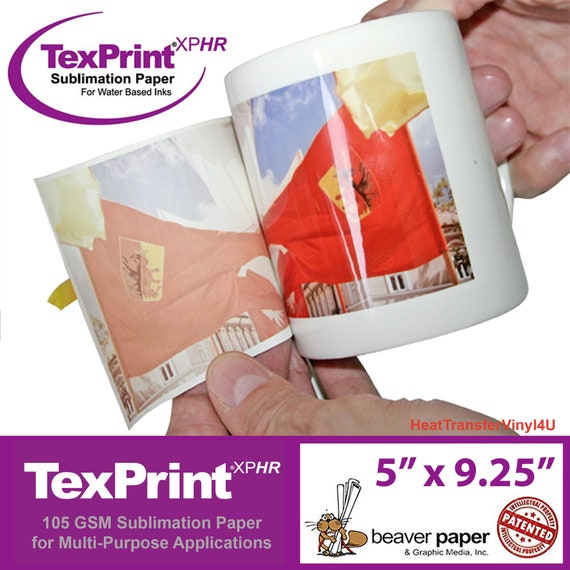 Texprint XPHR Sublimation Paper 5 X 9.25 mug Size free Shipping 