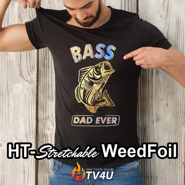 HT-Stretchable WeedFoil Iron On Heat Transfer Vinyl 20" *Mix It Up Available*