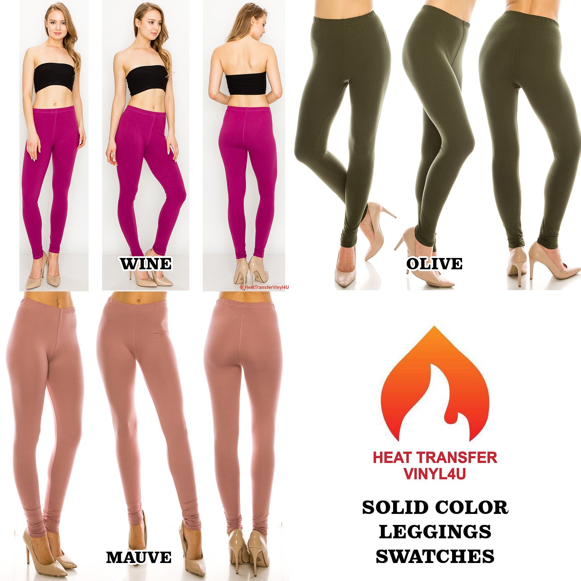 Womens Buttery Ultra Soft Premium Solid Color Leggings One Size and Plus  Size FREE SHIPPING -  Norway