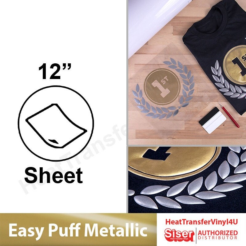 HT-Puff Metal 20 Roll (Yard)  Heat Transfer Vinyl 4u – HEAT TRANSFER  VINYL 4U