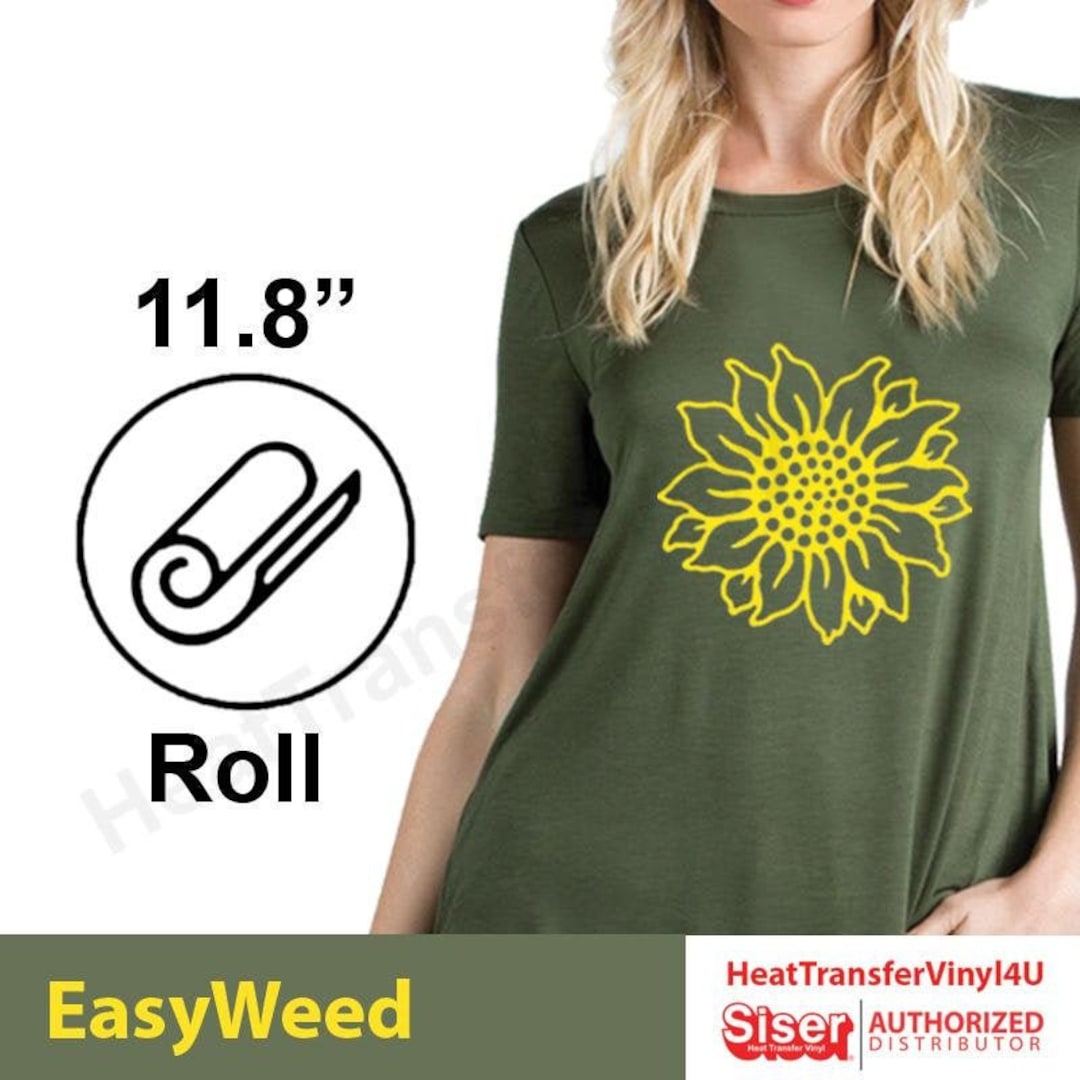 Siser Easyweed Iron on Heat Transfer Vinyl 12 Roll for T-shirts multiple  Length Options 