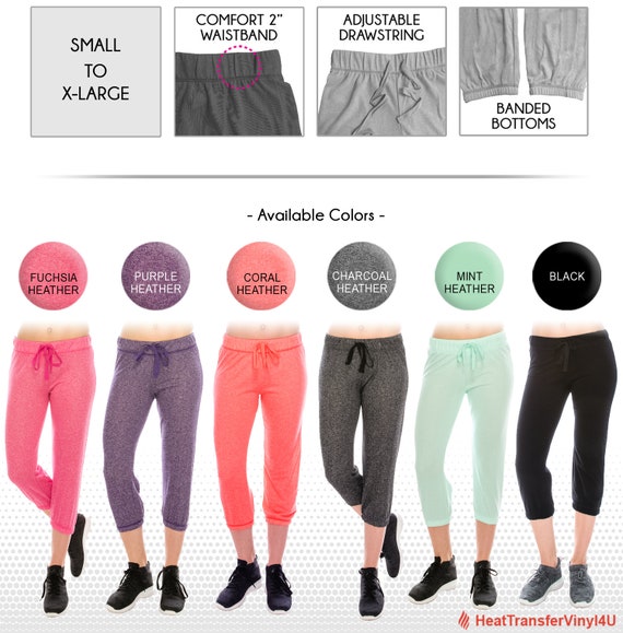 Womens Capri Joggers size Options 