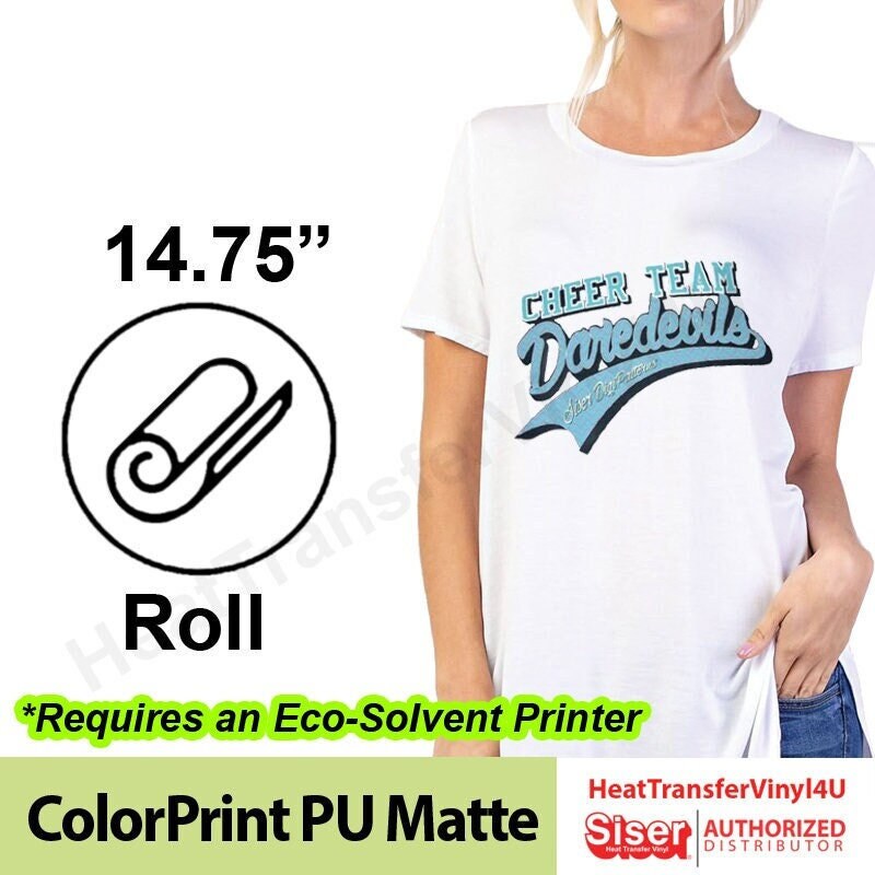 Eco solvent HTV PRINTABLE vinyl by the roll