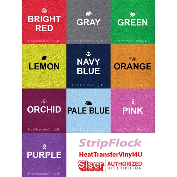 Siser StripFlock Pro HTV Royal Blue Choose Your Length