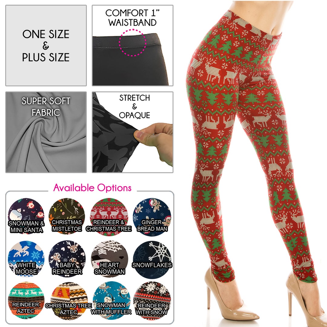 Women's Christmas Pattern Leggings Ultra Soft Premium free