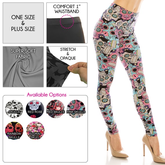 Halloween / Cinco De Mayo Skull Leggings for Women free Shipping