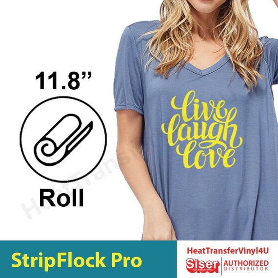 Siser Stripflock Pro Iron on Heat Transfer Vinyl for T-shirts 12 Roll FREE  SHIPPING Siser Vinyl for T-shirts 