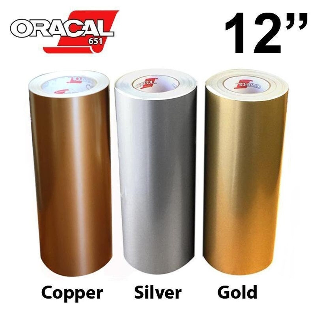 30 Gold Metallic Oracal 651 Permanent Vinyl By The Foot