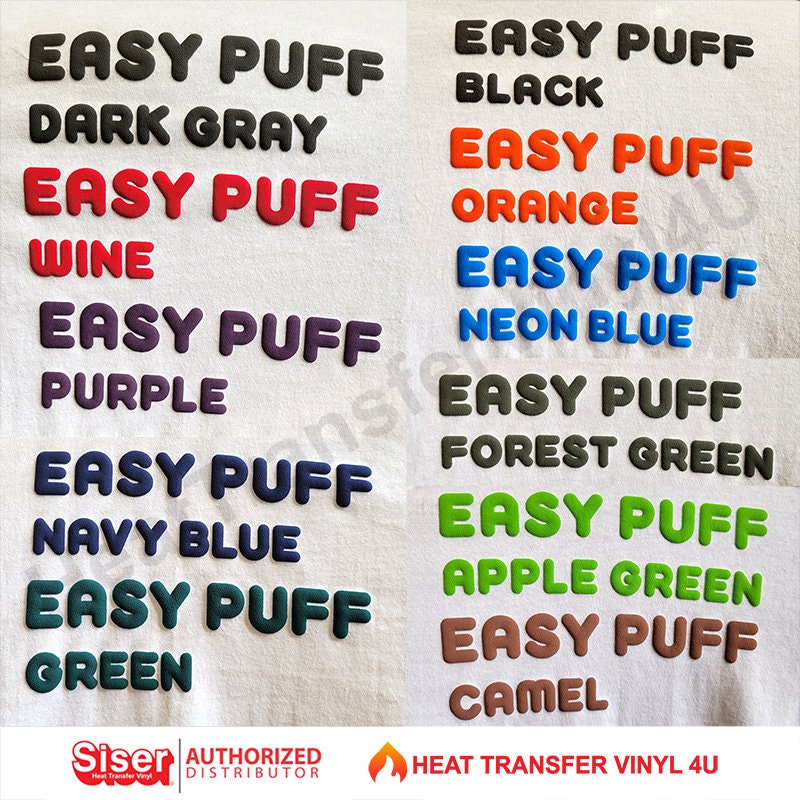 Siser EasyPuff Heat Transfer Vinyl