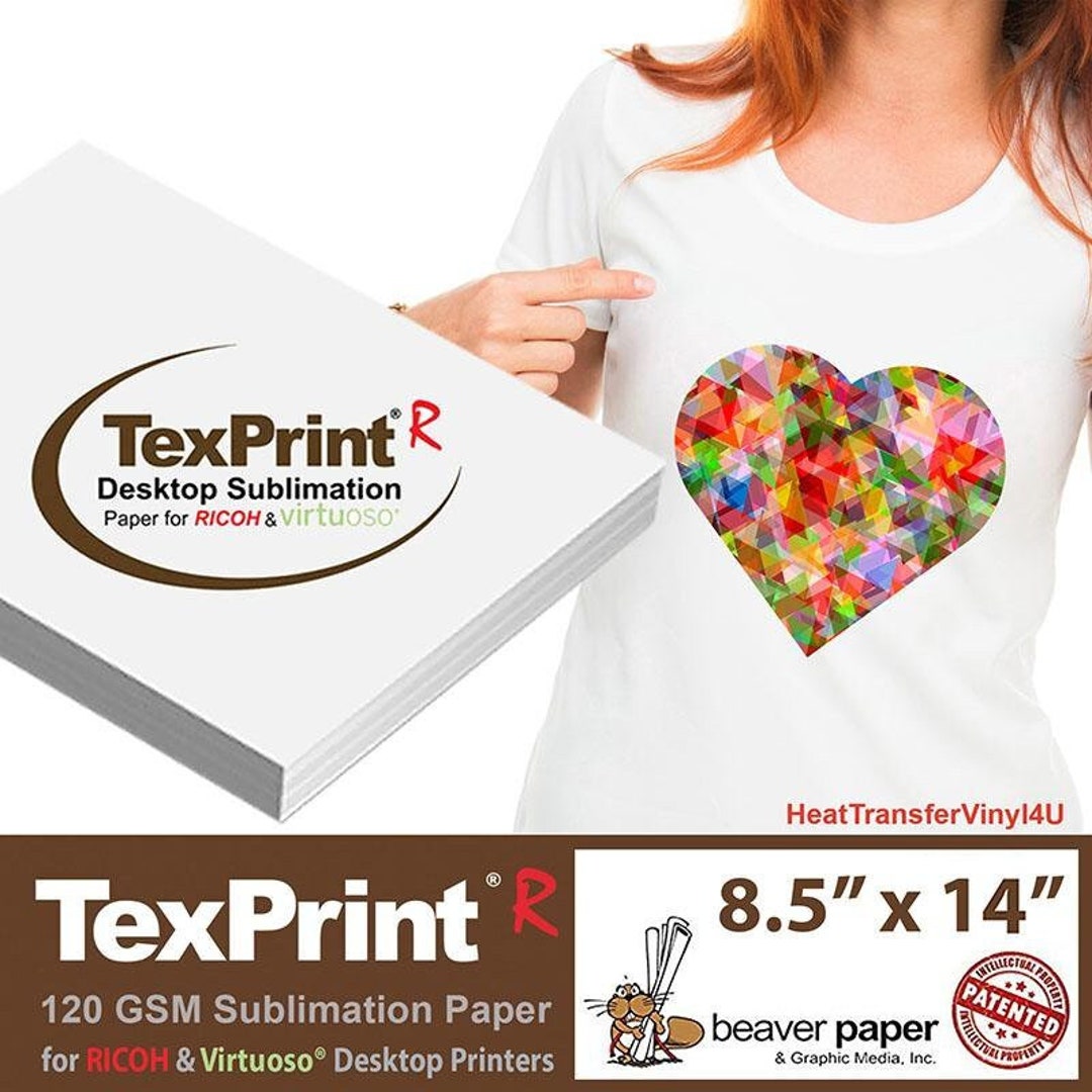 TexPrint®R Desktop Sublimation Paper 8.5 X 14 Etsy 日本