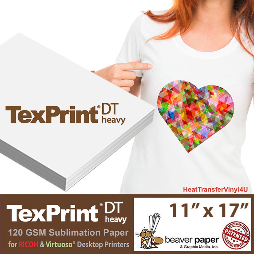 Texprint®dt Heavy Desktop Sublimation Paper 11 X 17 FREE SHIPPING - Etsy
