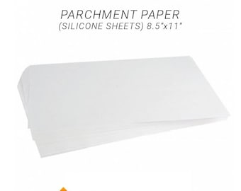 Silicone Parchment Paper 8.5 X 11 Sheets FREE SHIPPING 