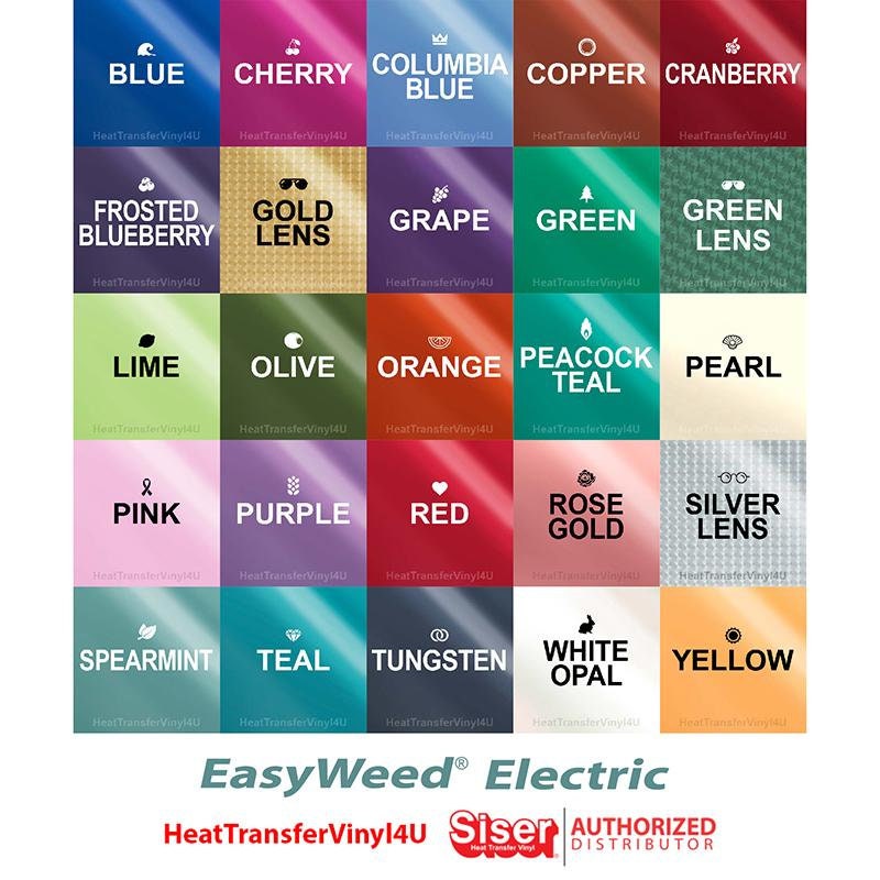  Siser EasyWeed Electric Iron on Heat Transfer Vinyl - 15 Inches  (White Opal, 1 Yard)