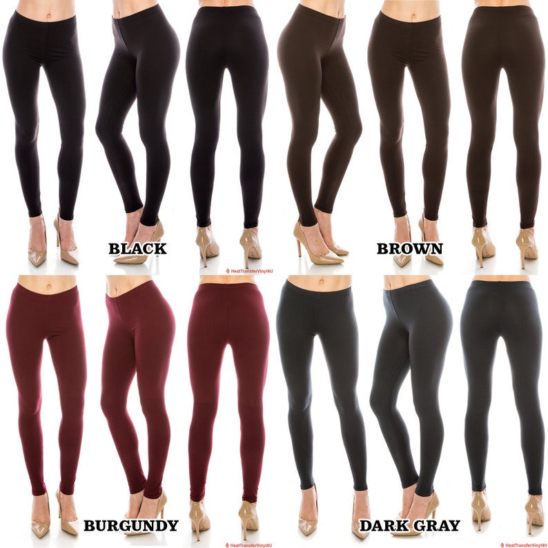 Women's Buttery Ultra Soft Premium Leggings Solid Colors - Etsy