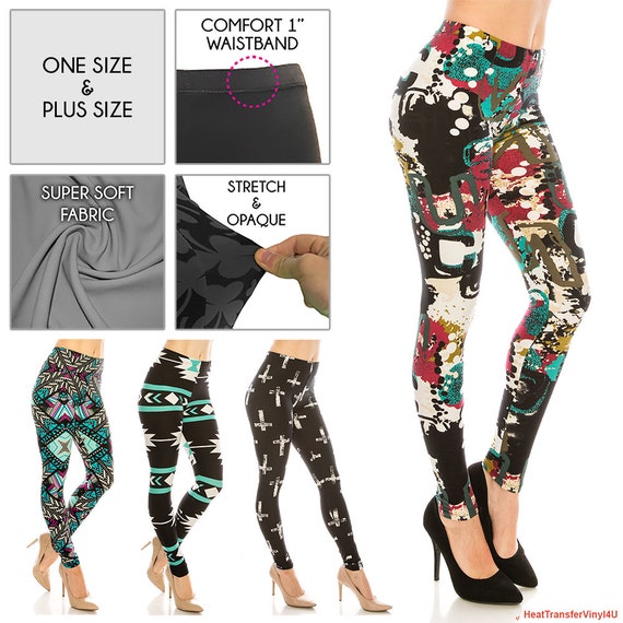 Grunge / Smudge Patterned Leggings for Women free Shipping -  Canada