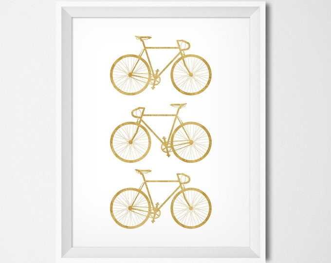 gold bike stickers