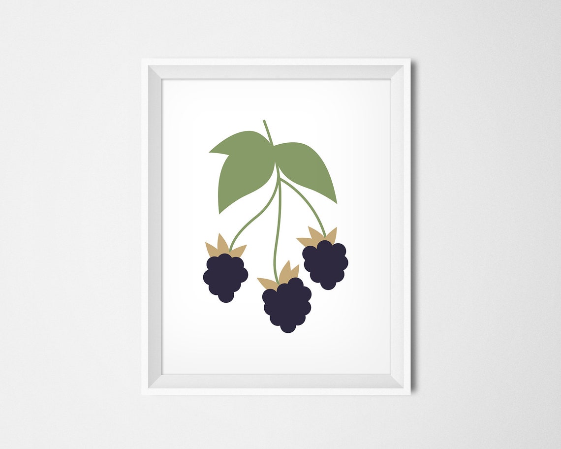 Kitchen Prints Set of 3 Kitchen Wall Art Prints Floral Etsy