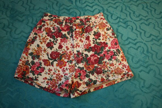 Vintage Bongo Shorts 1990's Floral Short Shorts Hi