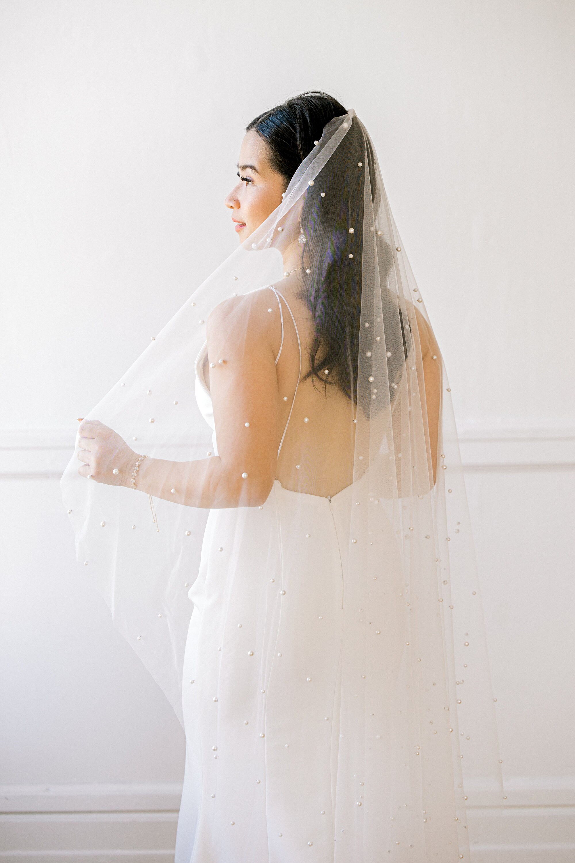 Pearl Bridal Veil by Nektaria