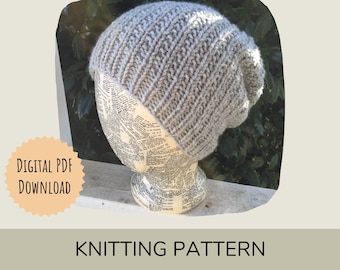 Knitting Pattern for Barton Slouchy Hat