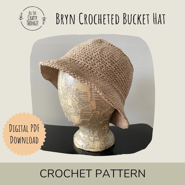 Crochet Pattern for Bryn Bucket Hat