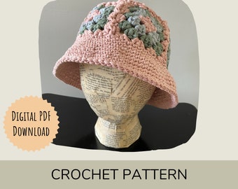 Crochet Pattern for Blair Bucket Hat