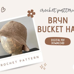 Crochet Pattern for Bryn Bucket Hat