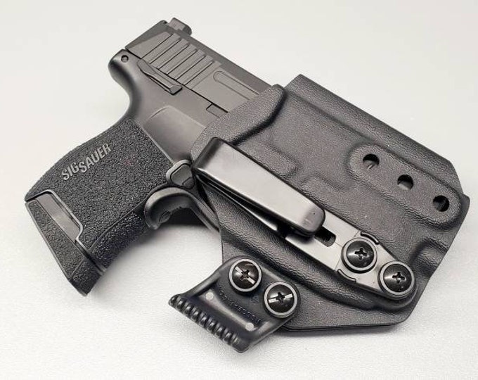 Sig P365 with Sig LIMA 365 Laser - Custom Kydex IWB Holster With Concealment Wing and Tuckable Clip