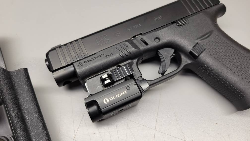 PL Mini 2 Glock 48 With Recover Tactical Rail and Olight PL Etsy