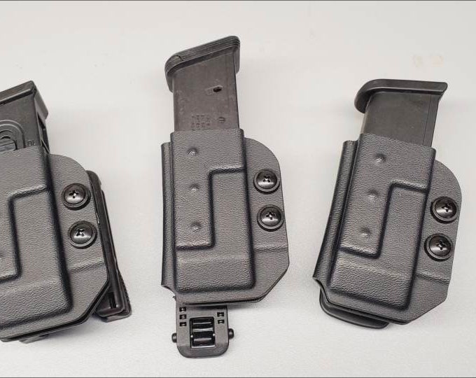 Universal OWB Single Magazine Carrier for Double Stack 9/40 Mags - with Adjustable MRD (Mag Retention Device) | Ambidextrous