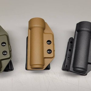 Flashlight Holster (For Lights 0.75"-1.0" in Diameter) with Adjustable MRD Retention Device