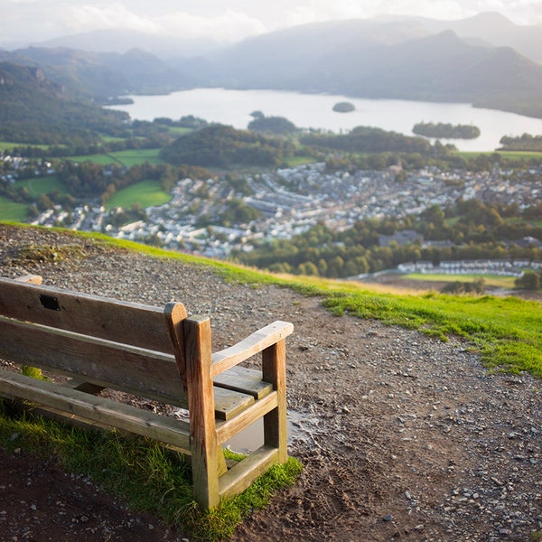 Lake District Landscape, Keswick aus Latrigg - Premium-Fotografie von Pro Photographer. Dekorative Wand Kunstdruck. Cumbrian Berg Szene.