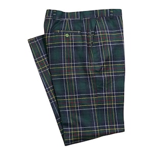 Mens Green Plaid Dress Pants - Etsy