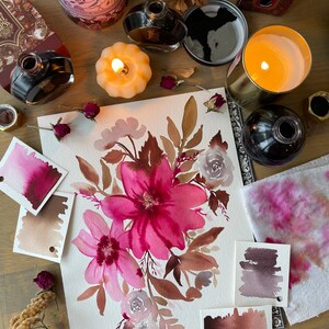 Watercolor Flower Art - Floral Painting - Nursery Art