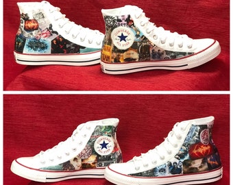 converse comic book shoes diy