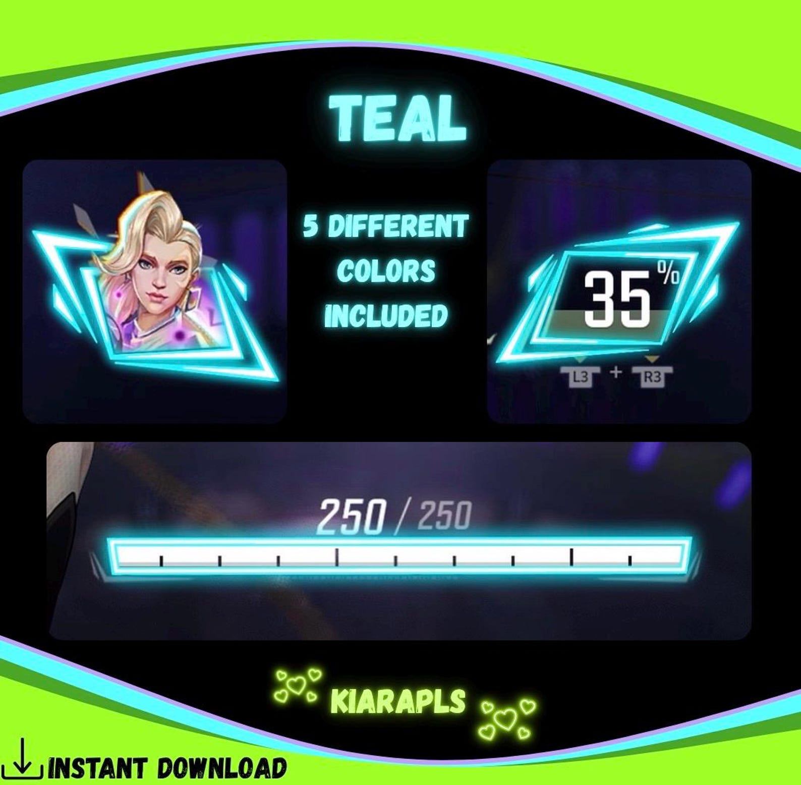 Marvel Rivals Hud Layout Colored Glow Marvel Rivals Overlays | Customizable HUD | All Heroes - Etsy