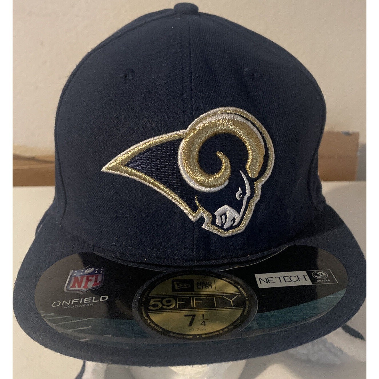 St Louis Rams NFL ONFIELD DRAFT Navy Fitted Hat by New Era