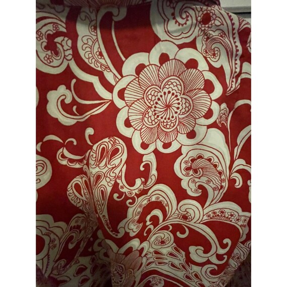 Vintage Alex Colman Collar Button Shirt Dress Red… - image 8