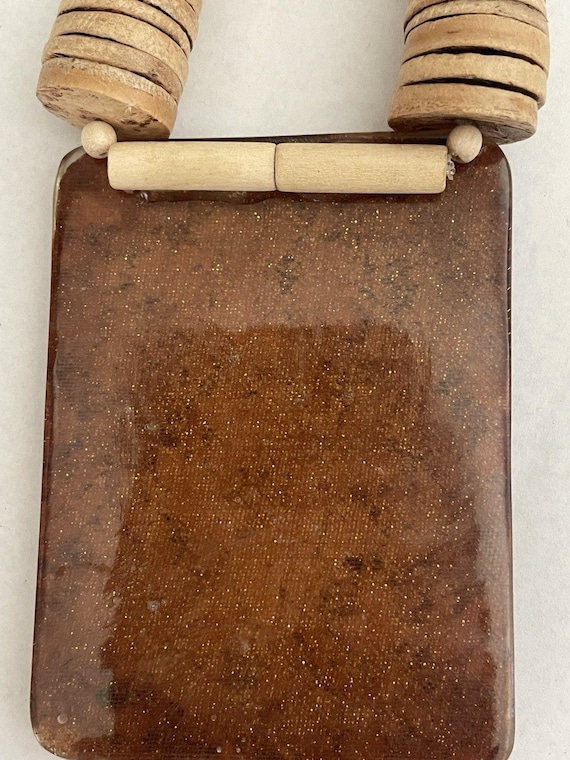 Statement Necklace Square Pendant - image 5