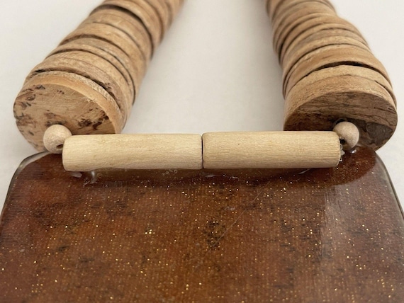 Statement Necklace Square Pendant - image 6