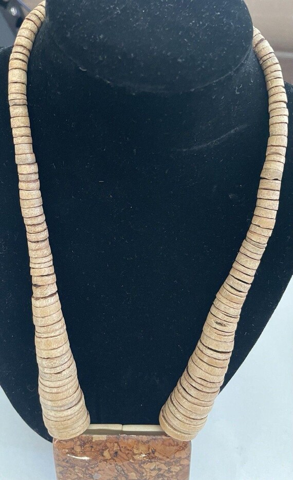 Statement Necklace Square Pendant - image 3