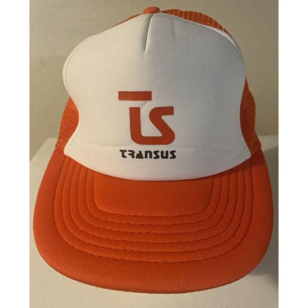 Transus Logo Vintage Transus Transport TS Trucker Hat Cap Mesh Snapback Freight ...