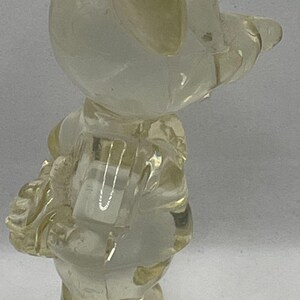 Vintage doorzichtig Mickey Mouse Disney-beeldje van hard plastic 3 afbeelding 6