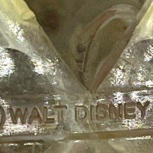 Vintage doorzichtig Mickey Mouse Disney-beeldje van hard plastic 3 afbeelding 8