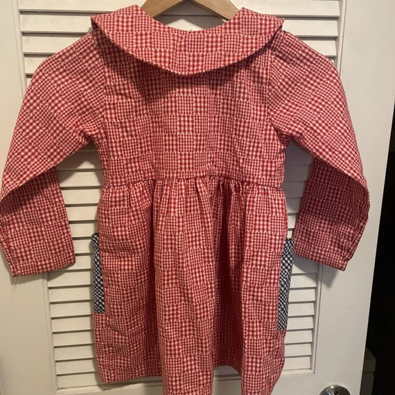 buster brown girls red and blue plaid dress size … - image 7