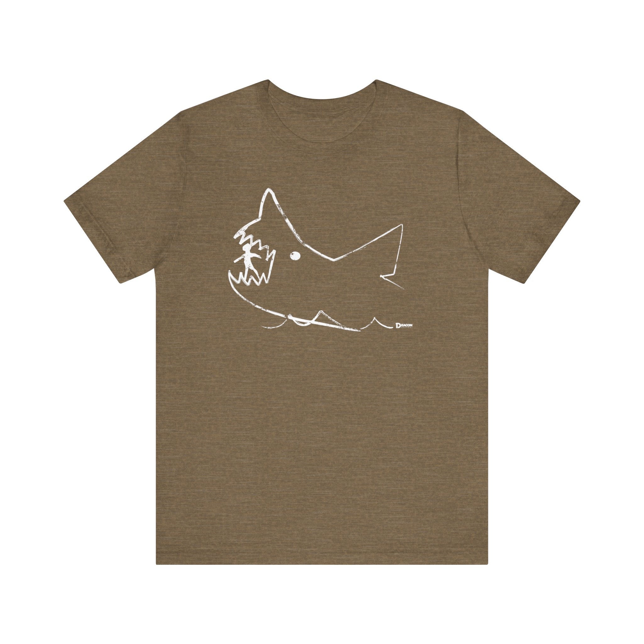 T-shirt 'Blackboard Shark' - Inspiré Du Film 'Les Dents De La Mer' (Jaws) - Quint Et Requin - Couleur Vert - Marque Gildan - Taille Au Choix