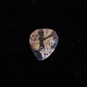 Stone Guitar Pick Made from Dendritic Jasper