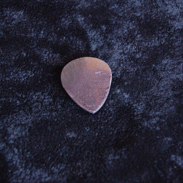 Heavy Stone Guitar Pick Made from Dinosaur Bone