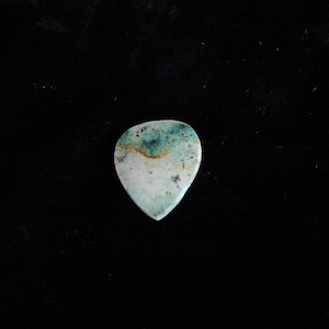 Heavy Stone Guitar Pick Made From Chrysocolla